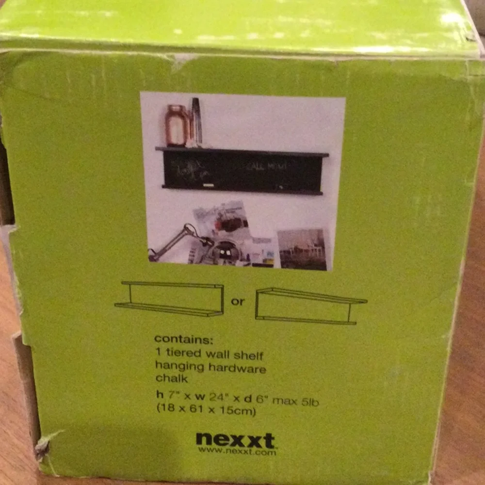 Tiered Wall Shelf with Chalkboard b Nexxt NOTO
